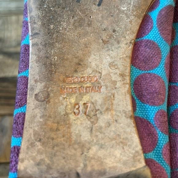 Marco Ballet Flats Pointy Toe Fabric Upper Size 37 - Picture 6 of 9